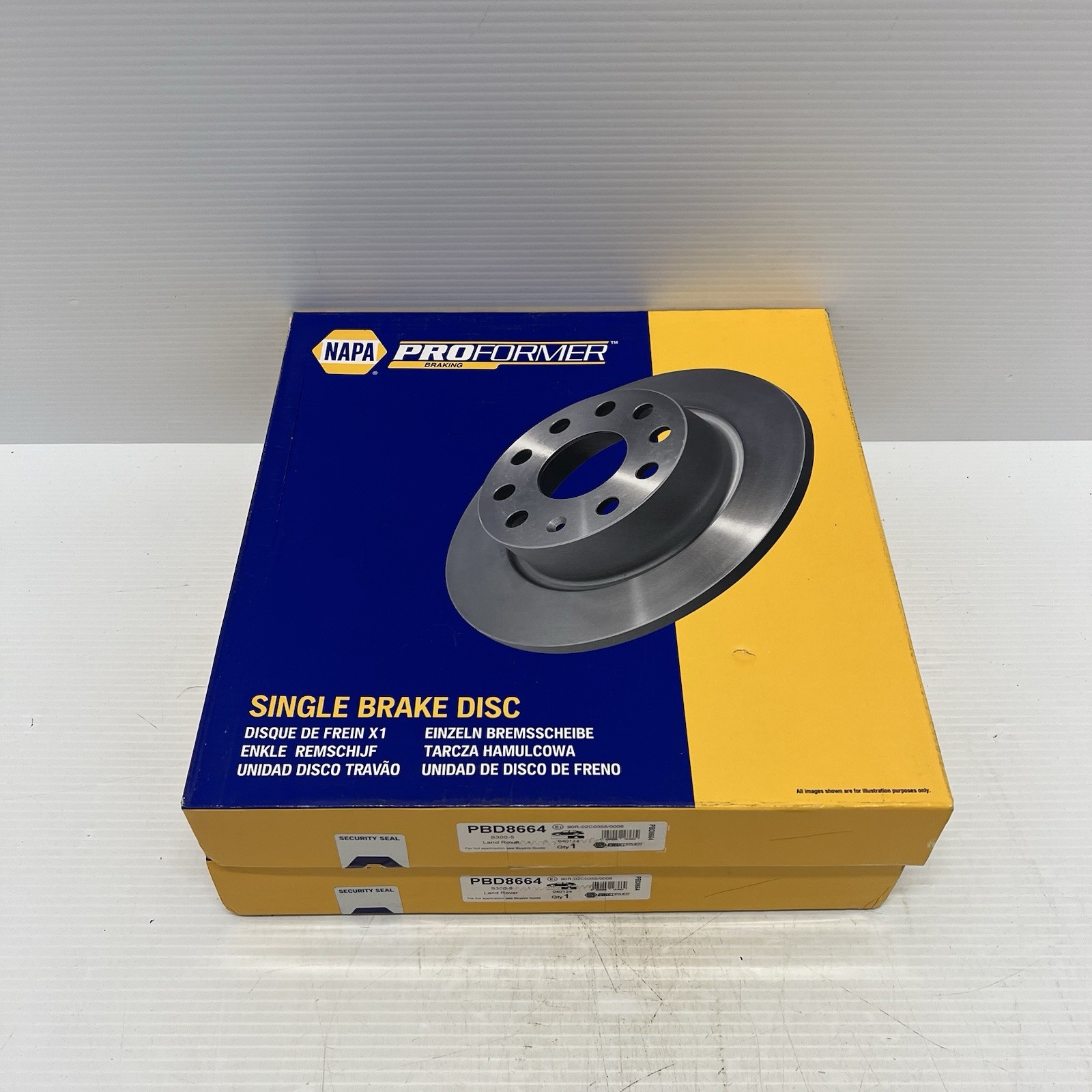2x Brake Discs Pair Solid Rear 300mm PBD8664 Proformer Set J9C1168 LR061388