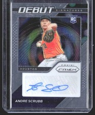 Andre Scrubb 2021 Panini Prizm Debut Signatures AU