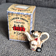 Cardew Design Tiny Teapots Golf Trolley Caddie Mini Teapot Lid Boxed