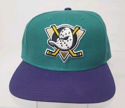 47 Anaheim Ducks Captain No Shot 2T Teal/Purple Adjustable