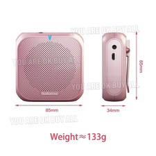 Portable Voice Amplifier Megaphone FM Radio MP3 Speaker with Wired Microphone OZ — image 7