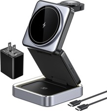 Foldable Magnetic 3 in 1 Wireless Charger FAST for iPhone Charging Station