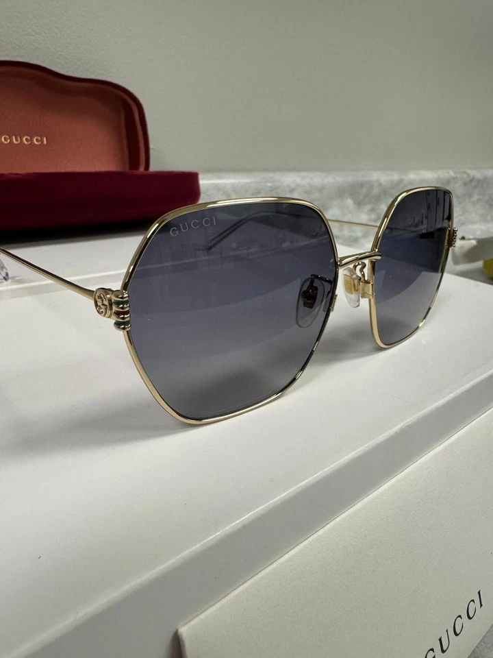 GUCCI | NUEVO | 1285SA | 1285SA - 001 | DORADO | GRIS DEGRADADO Foto 3 de 4