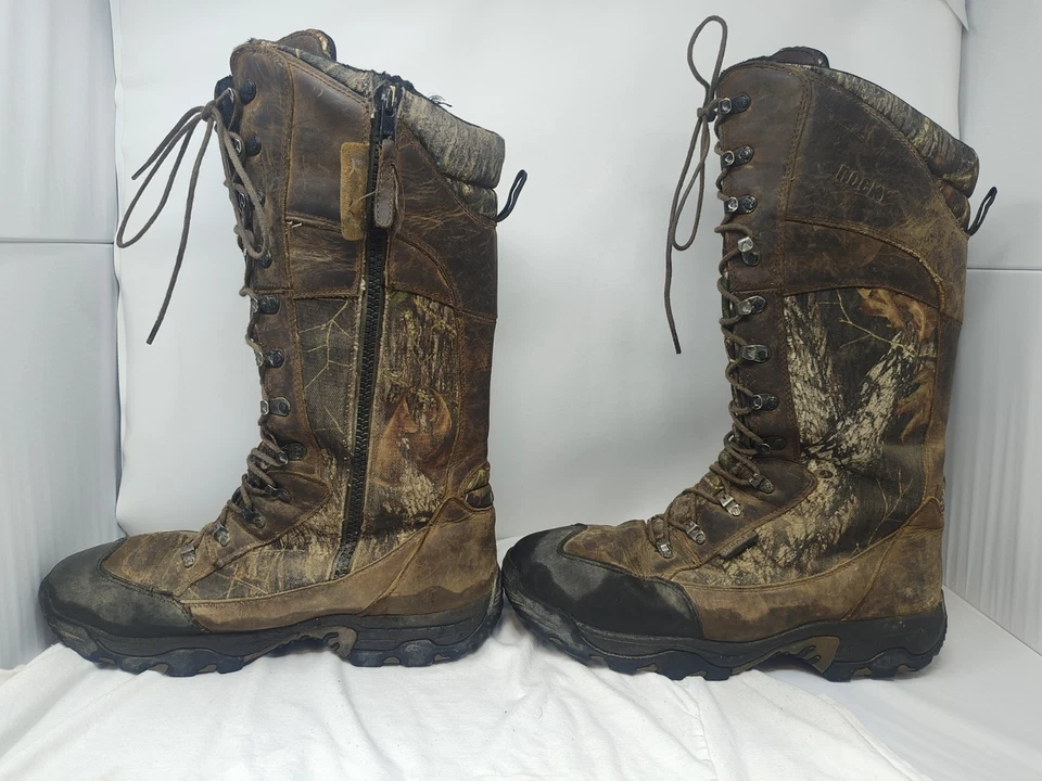 Rocky 15” Snake Boots FQ0007534 Lace Up Side Zip Size 14 M Camouflage - Image 2 of 4