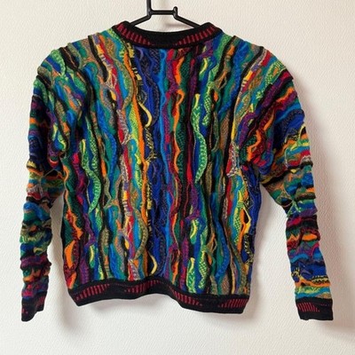COOGI sweater 3D knit 100% Wool Size XS Men's Multicolor | eBay