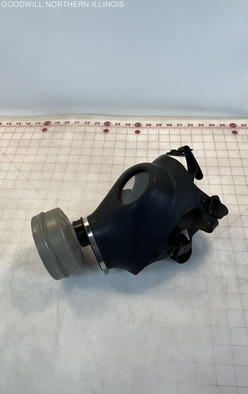 Black Civilian Gas Mask w/ Filter