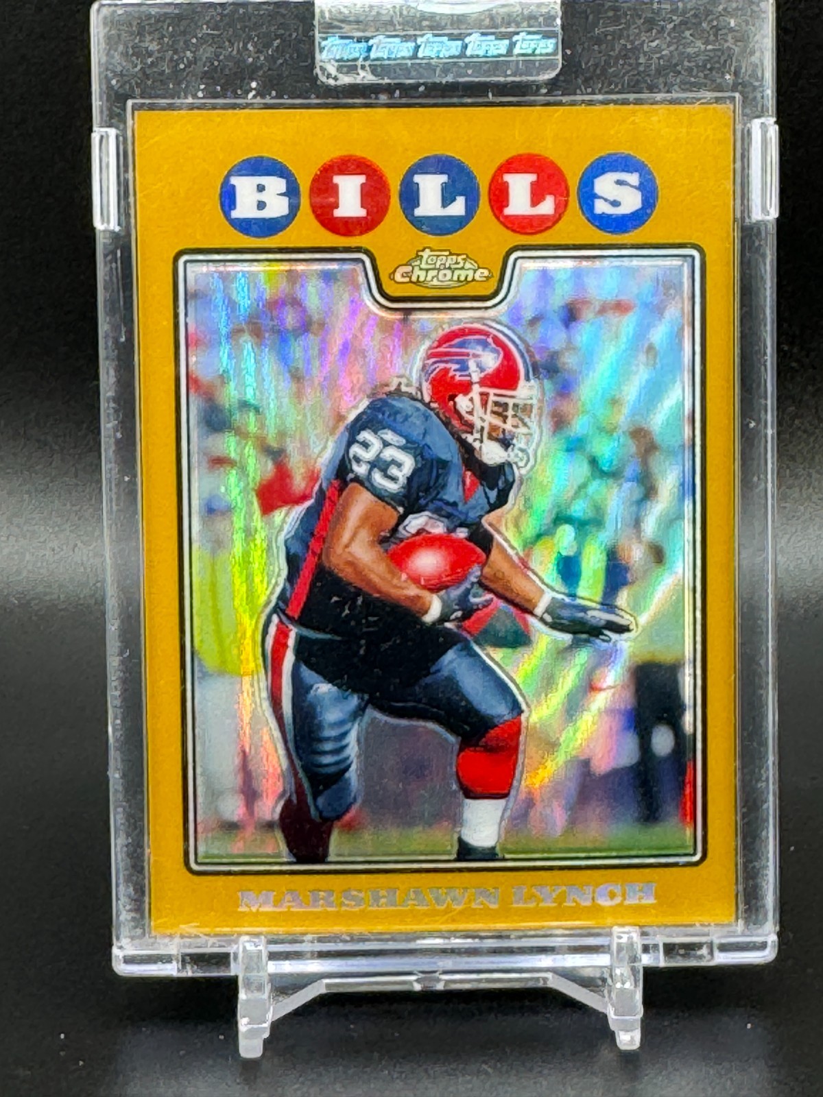 Marshawn Lynch 2008 Topps Chrome Gold Refractor /199 #TC48