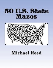 50 U.S. State Mazes by Michael Reed (English) Paperback Book