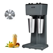 VEVOR Milkshake Maker Mixer Machine Double Head Stainless Steel Drink Blender