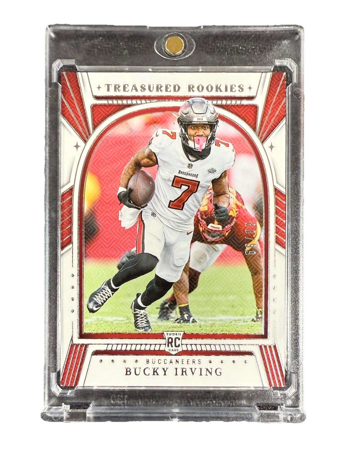 Bucky Irving Panini National Treasures Treasured Patches #BIG Holo Gold