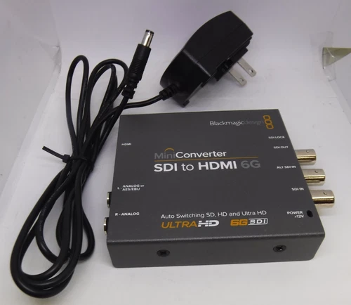 Blackmagic Design Mini Converter SDI to HDMI 6G/w Power Cord