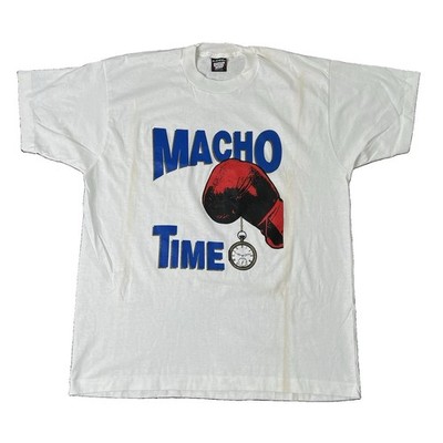 Macho Time Camacho 90s T-Shirt Photo Vintage Single Stitch XL