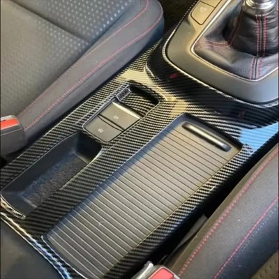 Für Ford Focus MK4 ST Line 2019-2024 Becherhalter Blende Carbon Zubehör