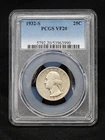 • KEY DATE • 1932-S WASHINGTON 25c PCGS VF20 Quarter vf 20 silver 1932S