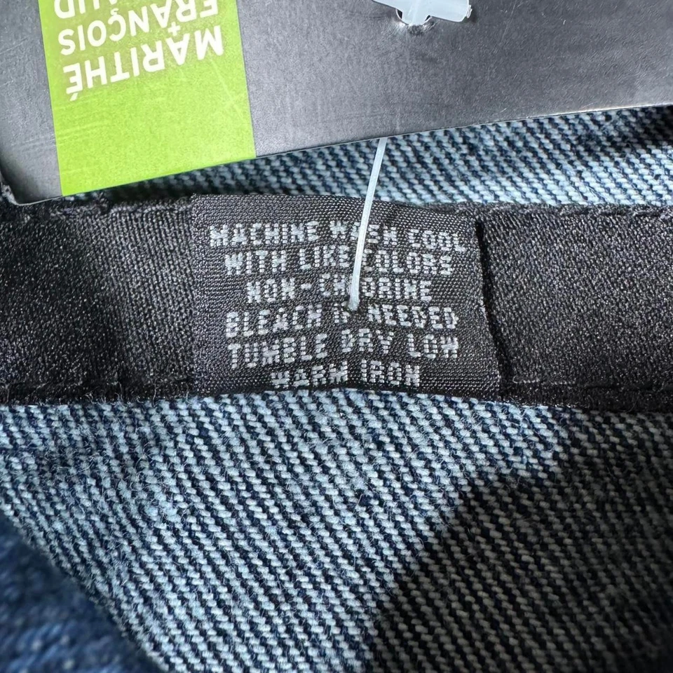 Chaqueta de Colección Nueva con Etiquetas Rara Marithé François Girbaud Abotonada Denim Cuello Marca Foto 3 de 4