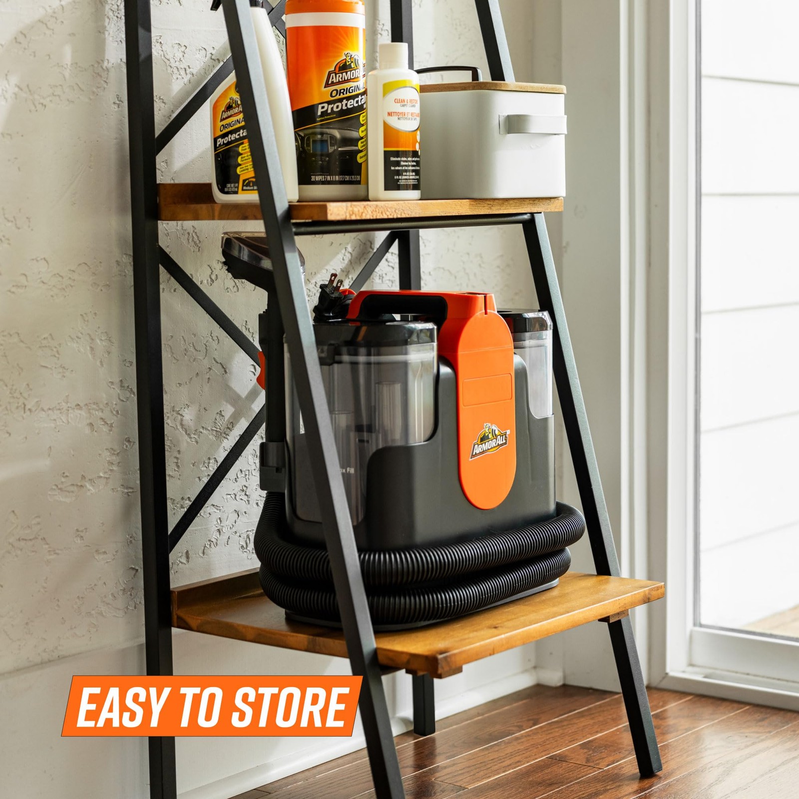 Carpet Cleaner 21-Foot Reach Dual-Tank System For Vehicle Deep Cleaning