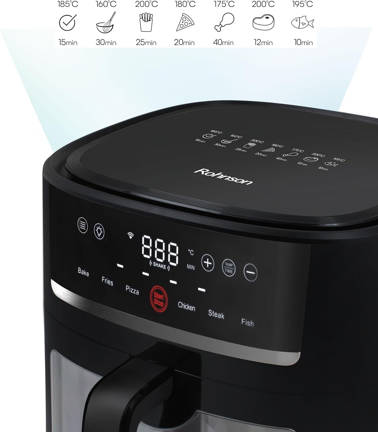 Friggitrice Ad Aria Smart XL: Abilitata Wi-Fi, Capacità Di 8 Litri foto 2