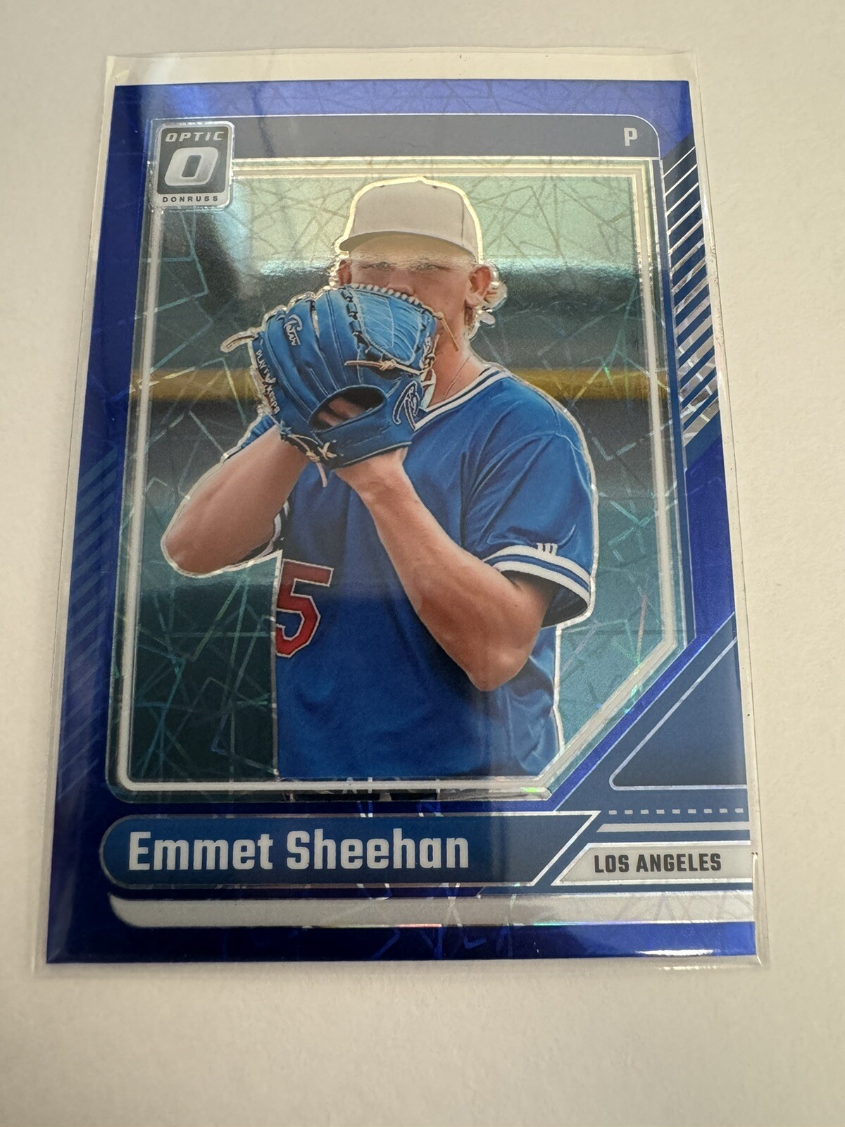 2024 donruss optic baseball Blue Velocity Emmet Sheehan 88 INSTITUTO