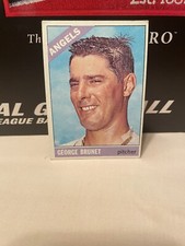 1966 Topps Baseball Card Angels George Brunet #393 VG+/EX Condition