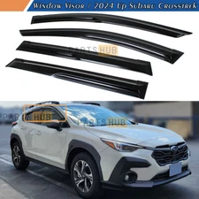For 2024-2025 Subaru Crosstrek XV 3D Wavy Mugen Style Window Visors Rain Guards