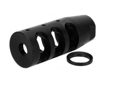 9mm 1/2x28 TPI Compensator Muzzle Brake USA Made Nitride + Free Crush Washer