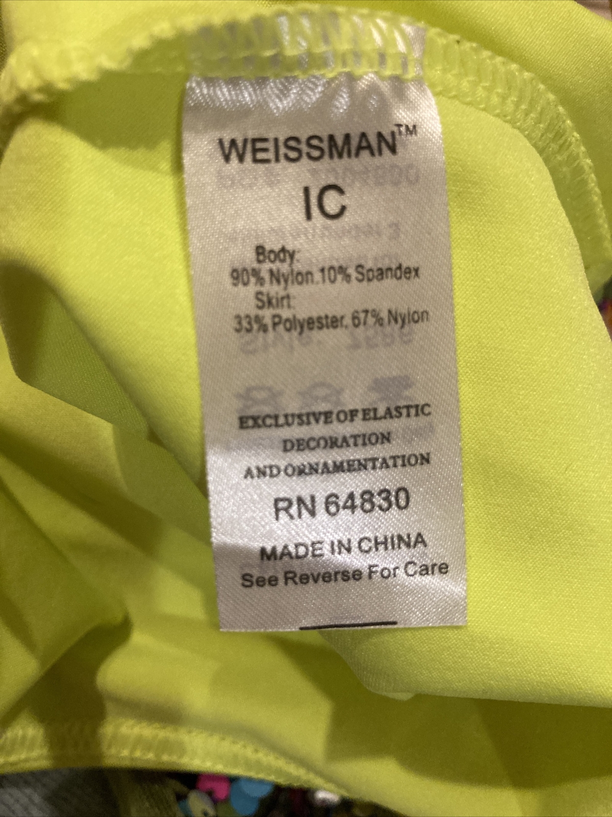 Weissman Dance Costume size Intermediate child - image 3