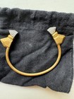 bracelet 2" x 2 3/4" Madewell gold and crystal spike cuff