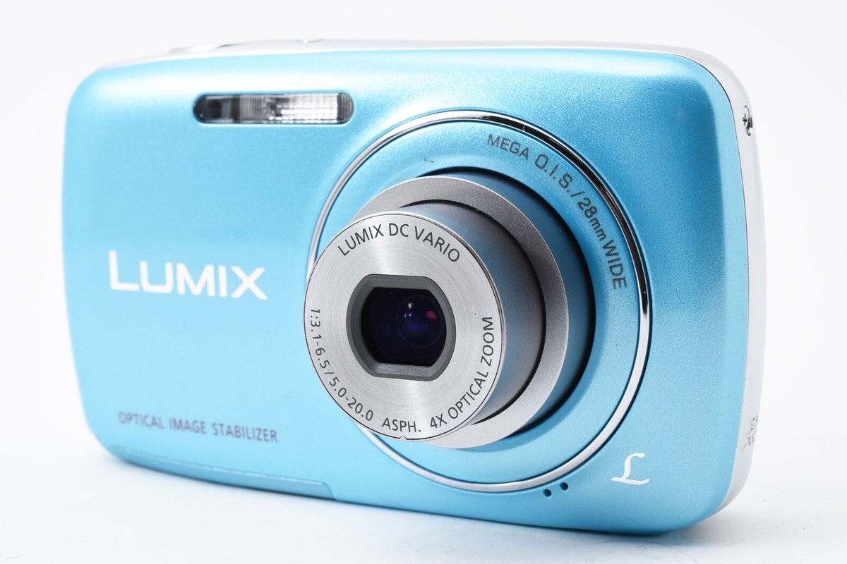 美品＊LUMIX DMC-S1 (ライトブルー) MINT w/Charger】 Panasonic LUMIX DMC-S1 Light Blue 12.1MP