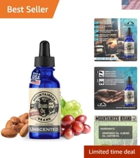 100% Natural Unscented Beard Oil - Nourishing Conditioner for Healthy Growth