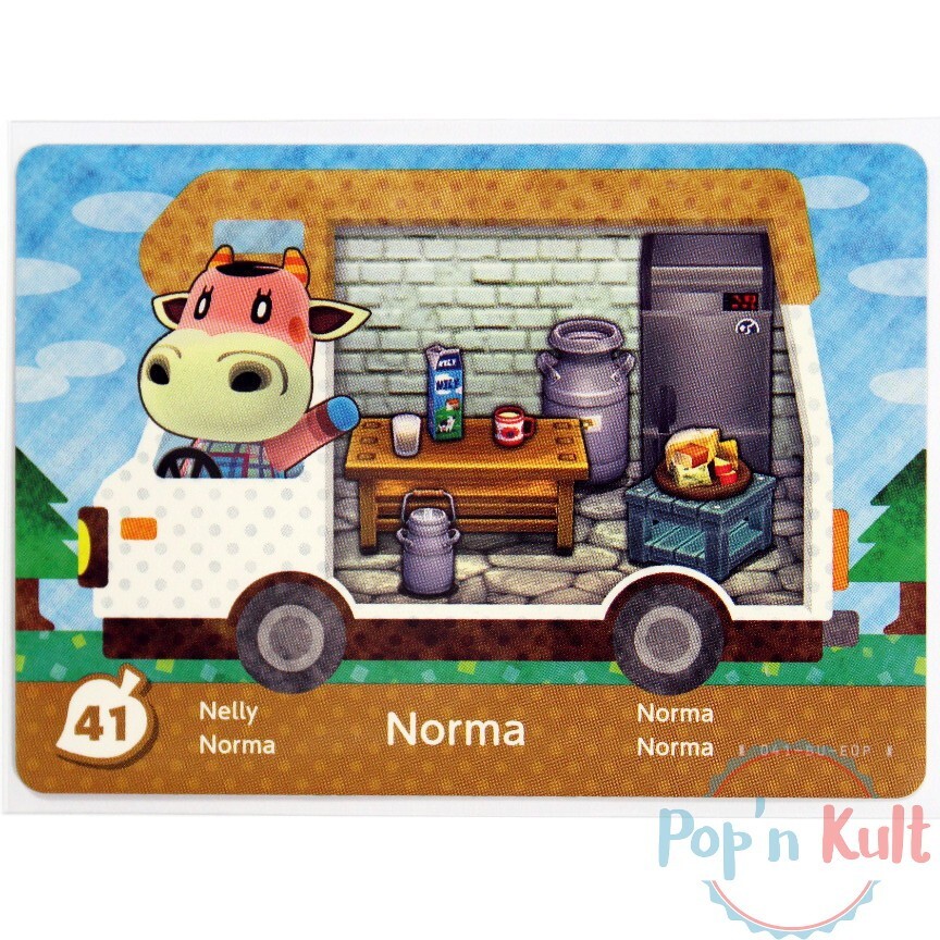 Carte Amiibo Animal Crossing 41 Norma [EUR] Welcome Amiibo Near Mint