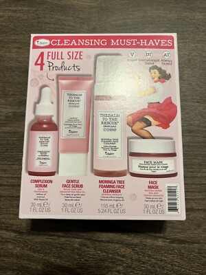 Thr Balm Cleansing Must Haves 4 Full Size Products BNIB Serum Cleanser Mask+  