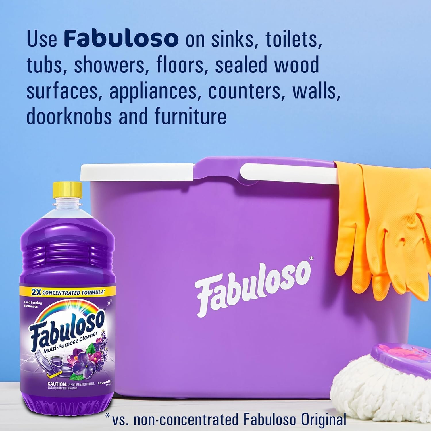 Fabuloso 2X Concentrated Multi-Purpose Cleaner Lavender 56 oz