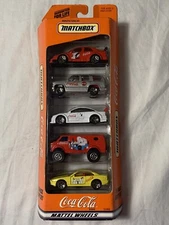 Vintage Matchbox 1998 Coca Cola Coke 5 Pack Gift Set Brand New Old Stock Sealed