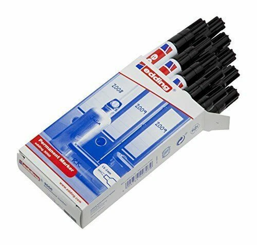 Schwarze edding-Marker