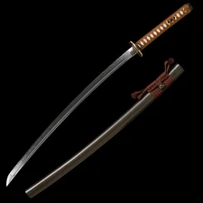 Japanese Full Tang Samurai Katana Sword Razor Sharp Clay Tempered T10 Steel 