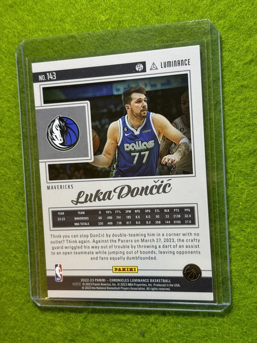 NBAカード Luka Doncic Luminance RC Luka Doncic 2018 Chronicles #166 Luminance Price Guide