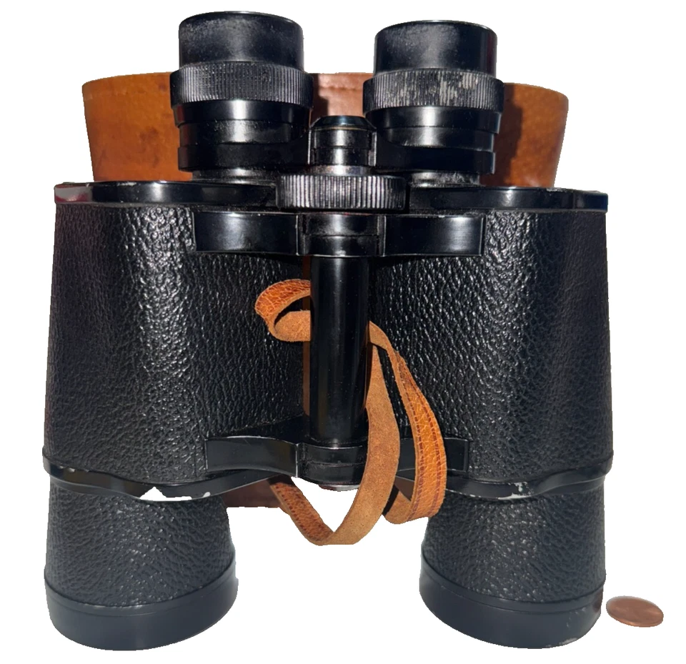 Vintage Sunset Binoculars Heavy Duty 7x50 Coated Optics No.T37239 W/ Case/Strap - Image 2 of 4