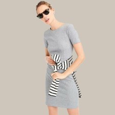 J CREW ~ Heather GRAY Cotton Knit Sheath DRESS Sz 12 NWT