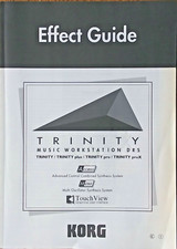 Korg Effects Guide Manual Book for Trinity Trinity plus Trinity pro proX, Japan.