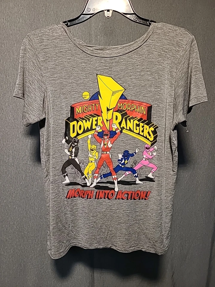 Camiseta Power Ranger Vintage Talla L Color Gris Película Foto 2 de 4