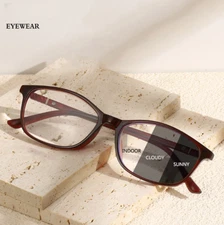 Oval Photochromic Progressive Multifocus Reading Glasses Retro Glasses Men Women