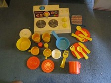 Fisher Price Fun with Food Magic Burner Stove pot holder salt pepper potholder