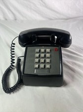 Vintage Bell System-Western Electric 2500DM Desktop Black Telephone UNTESTED