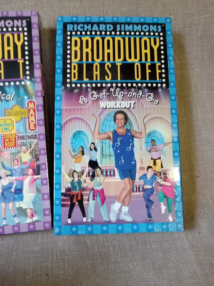 Richard Simmons VHS Lot Of 3 Vintage Sealed Broadway Series Workout Tapes - Image 4 of 4