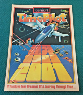 1981 Vintage : TIME PILOT "Coin Video Game" PRINT AD @ Konami ARCADE