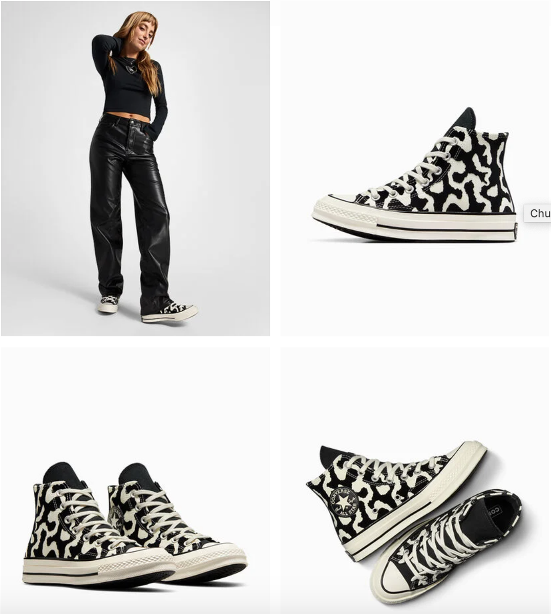 NEW Women CONVERSE Chuck 70 Leopard Remix A12350C Shoes A12204C