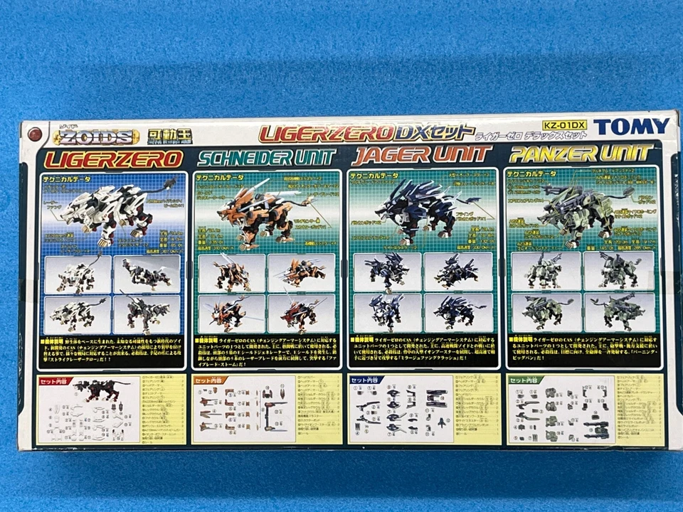 TOMY ZOIDS KZ-01DX LIGER ZERO DX Set with Schneider Jager Panzer Unit MISB Unit - Image 2 of 4