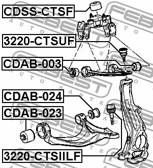 FEBEST-OE 3220-CTSIILF.OE Ball Joint for CADILLAC - Image 3