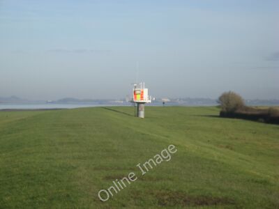 Foto 12x8 Marine Radar und Navigationsleuchte an der Severn Shore Sheppe c2011