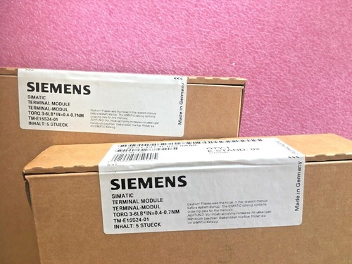 SIEMENS SIMATIC ET200S TERMINAL MODULE 6ES7 193-4CB20-0AA0 5 PCS TM-E15S24-01 - Picture 3 of 4